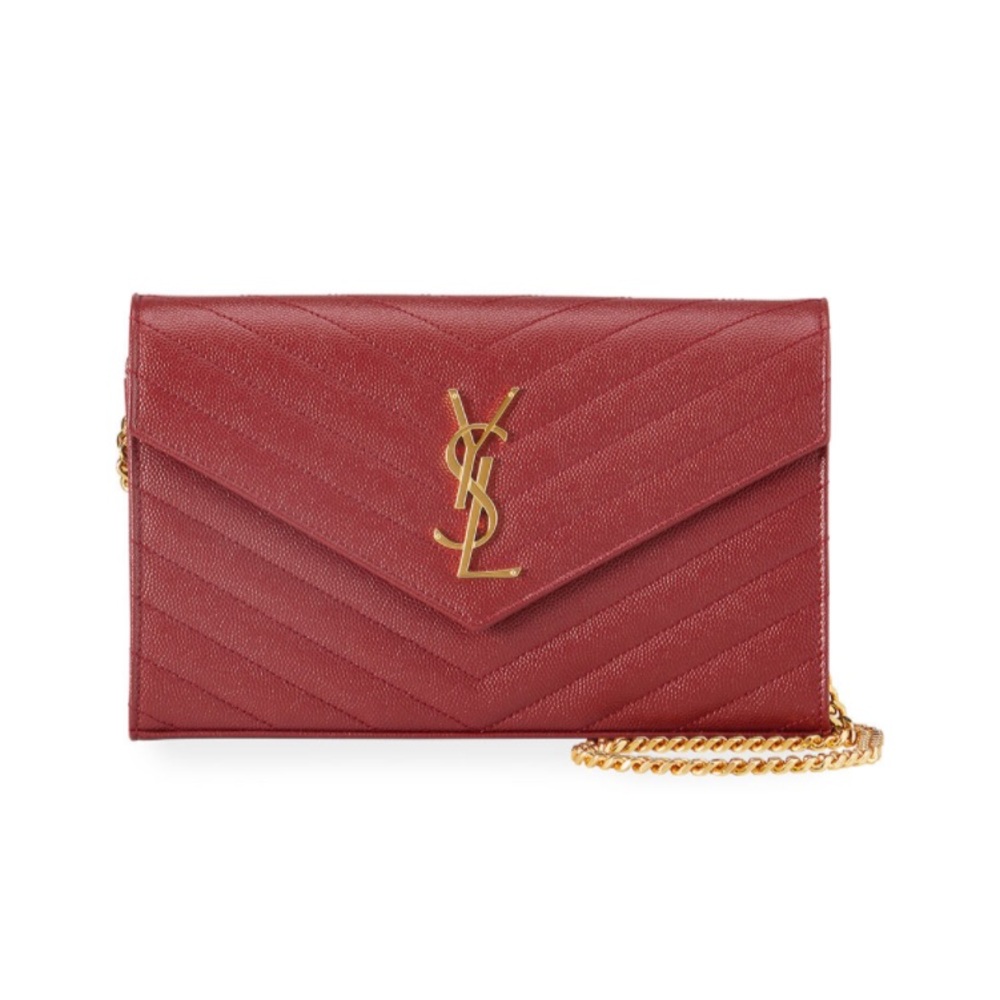Opyum Red YSL Monogram Wallet Pocket Book